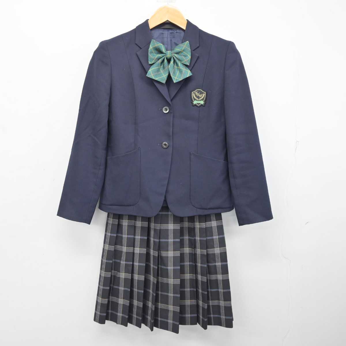 【中古】福岡県 常磐高等学校 女子制服 4点 (ブレザー・ニット・スカート) sf082996