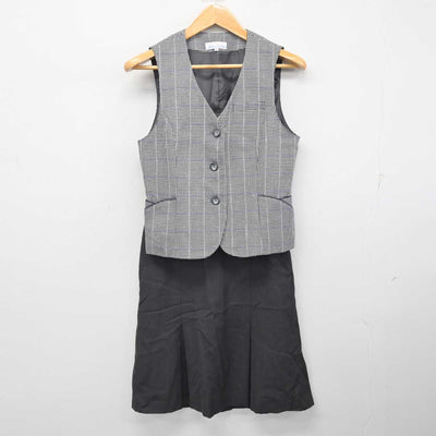 【中古】 事務服 女子制服 3点 (ジャケット・ベスト・スカート) sf082999