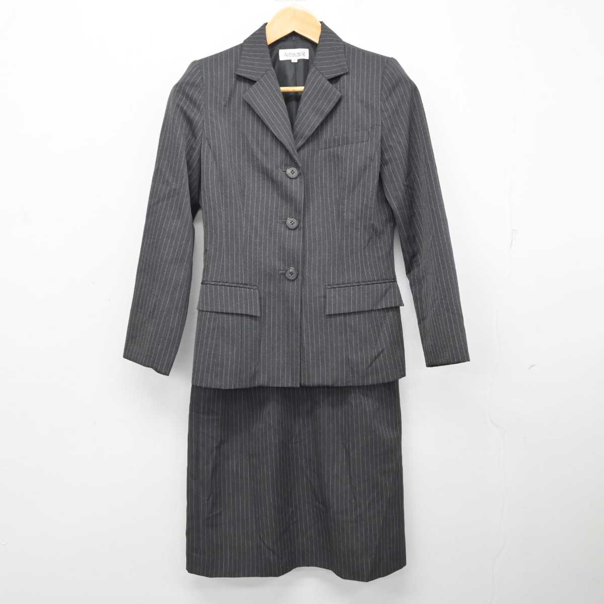 【中古】 事務服 女子制服 3点 (ジャケット・ベスト・スカート) sf083000