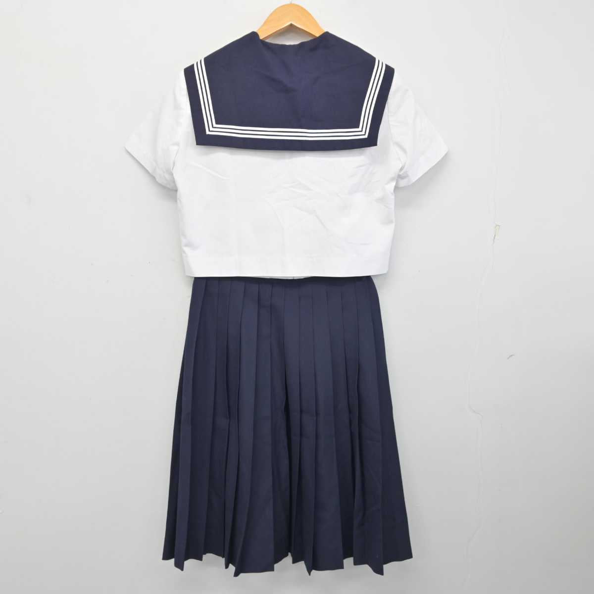 【中古】愛知県 大和中学校 女子制服 3点 (セーラー服・スカート) sf083005