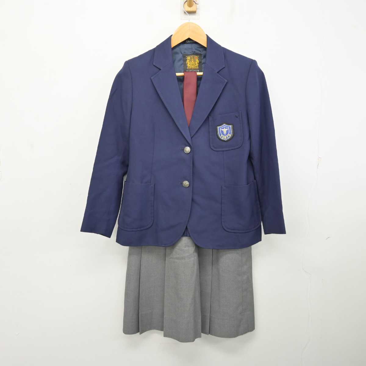 【中古】北海道 稲陵中学校 女子制服 4点 (ブレザー・ベスト・スカート) sf083023