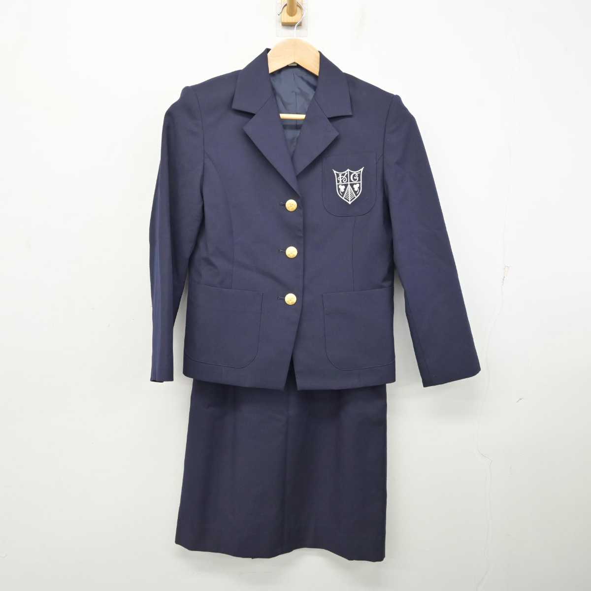 【中古】兵庫県 甲南女子大学 女子制服 2点 (ブレザー・スカート) sf083025