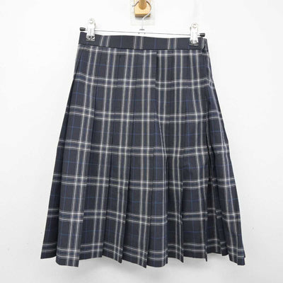 【中古】東京都  目黒日本大学中学校・高等学校 女子制服 2点 (ニットベスト・スカート) sf083027