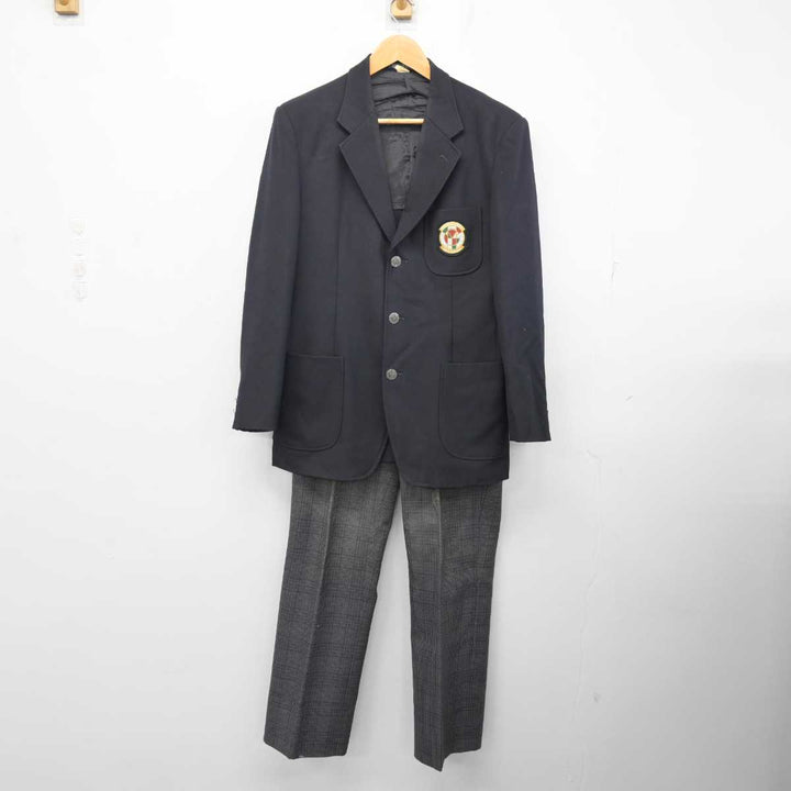中古】東京都 朋優学院高等学校 男子制服 3点 (ブレザー・ズボン