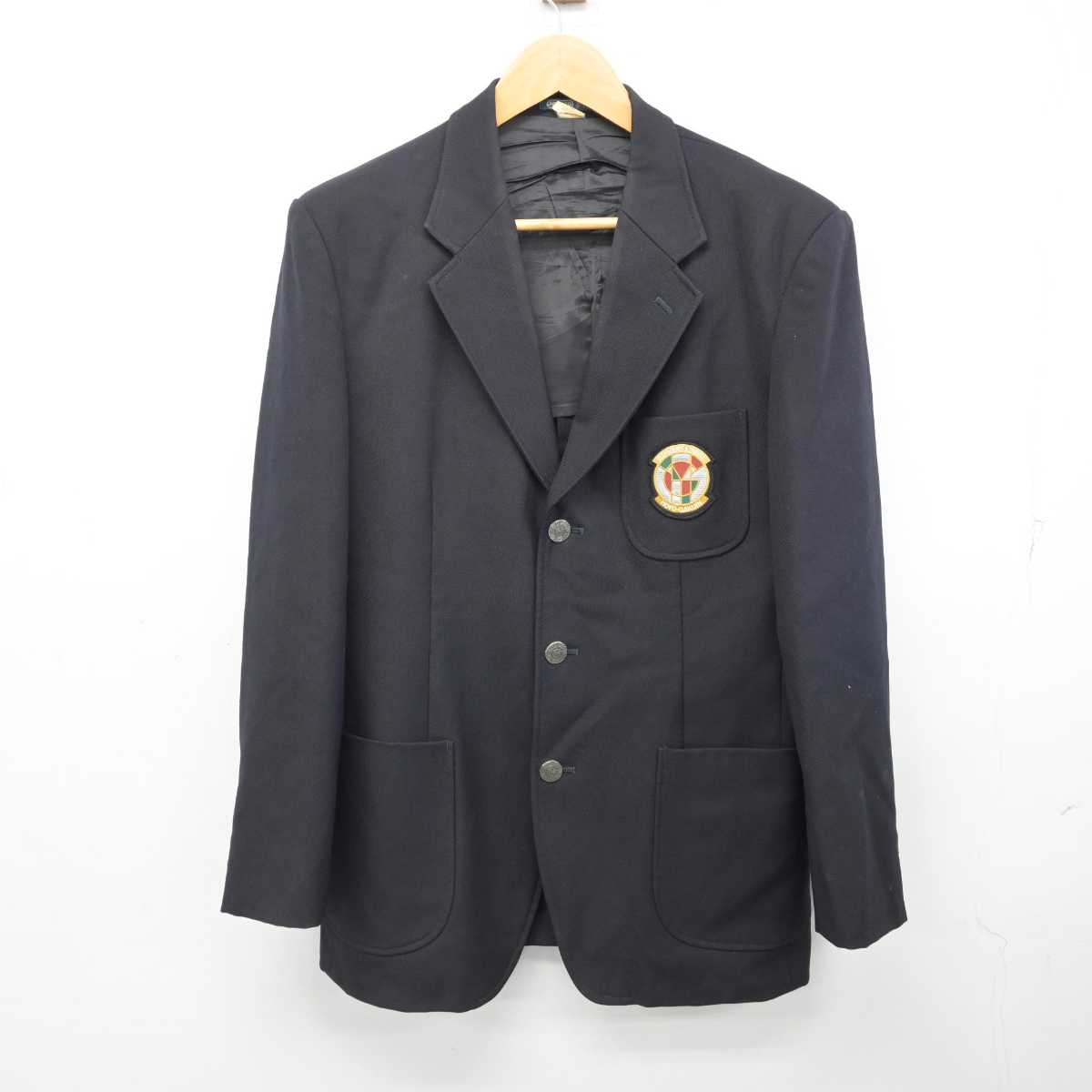 【中古】東京都 朋優学院高等学校 男子制服 3点 (ブレザー・ズボン) sf083028