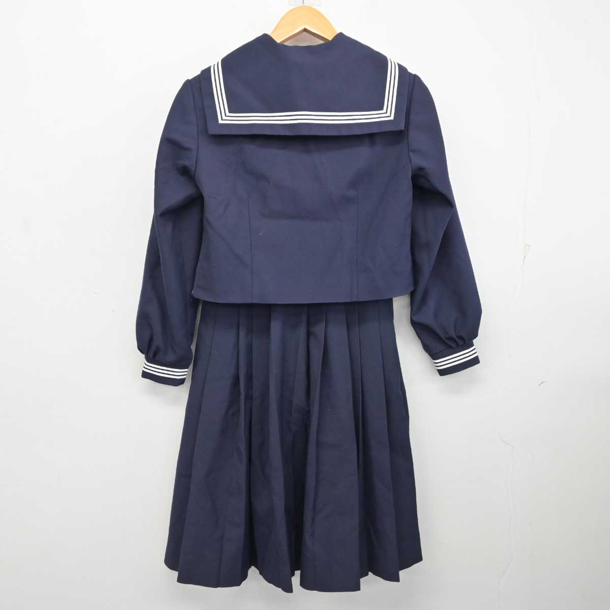 【中古】千葉県 松戸市立第一中学校 女子制服 3点 (セーラー服・スカート) sf083054