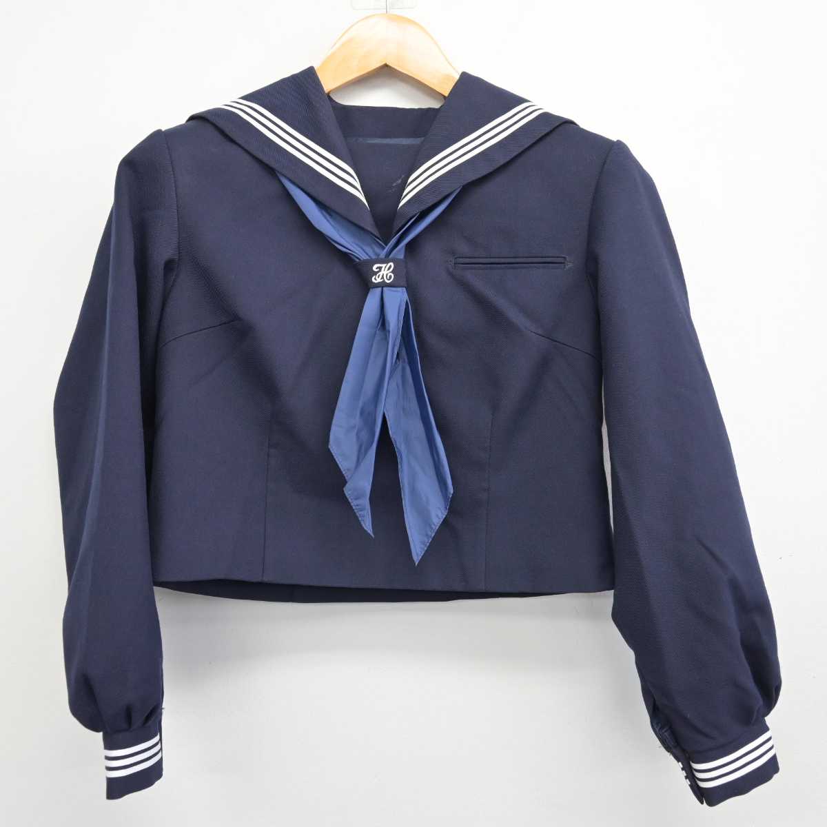 【中古】千葉県 松戸市立第一中学校 女子制服 3点 (セーラー服・スカート) sf083054