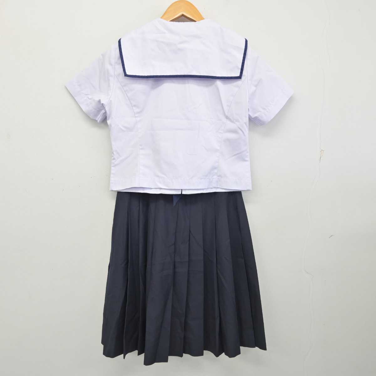 【中古】静岡県 浜松市立北星中学校 女子制服 3点 (セーラー服・スカート) sf083064