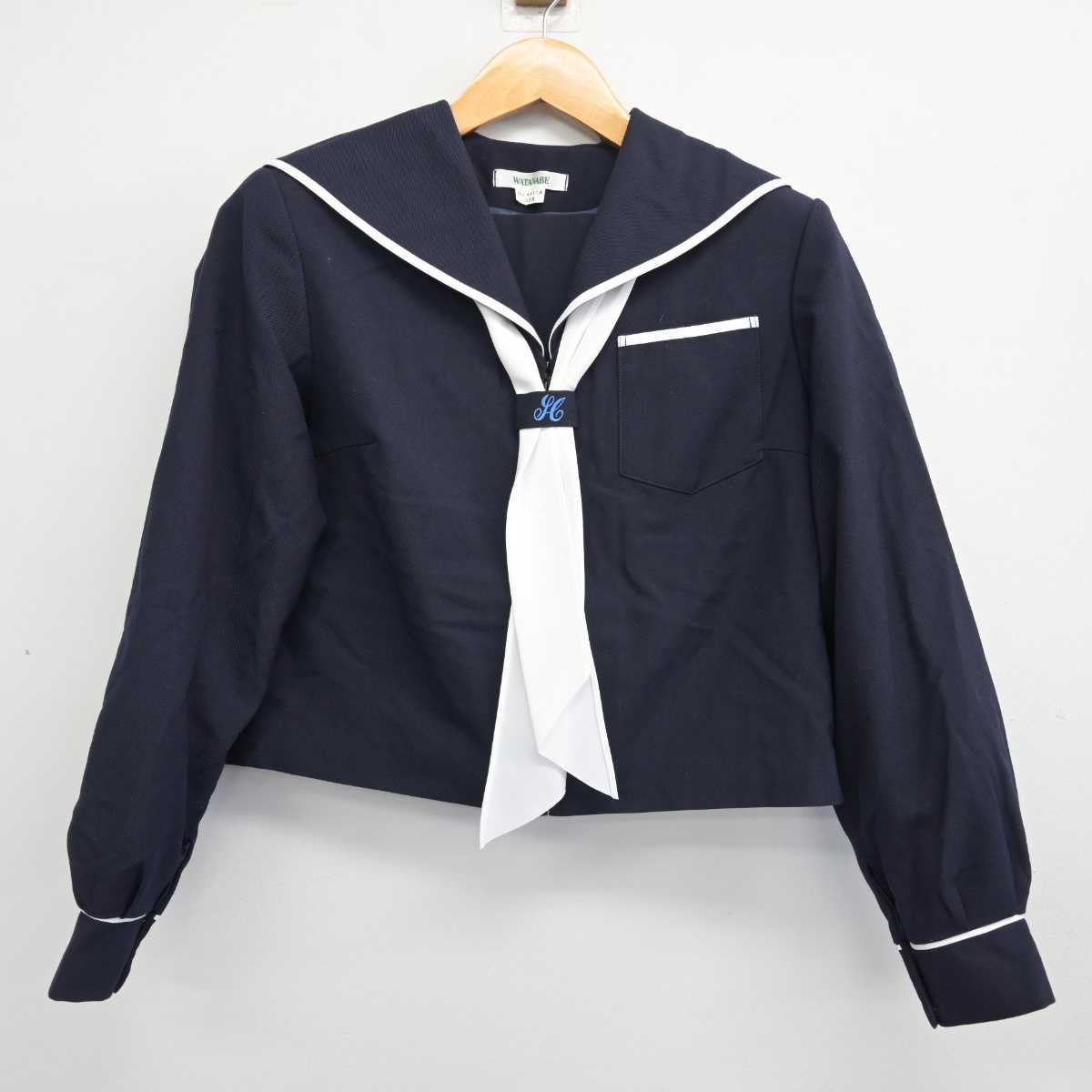 【中古】静岡県 浜松市立北星中学校 女子制服 3点 (セーラー服・セーラー服) sf083065