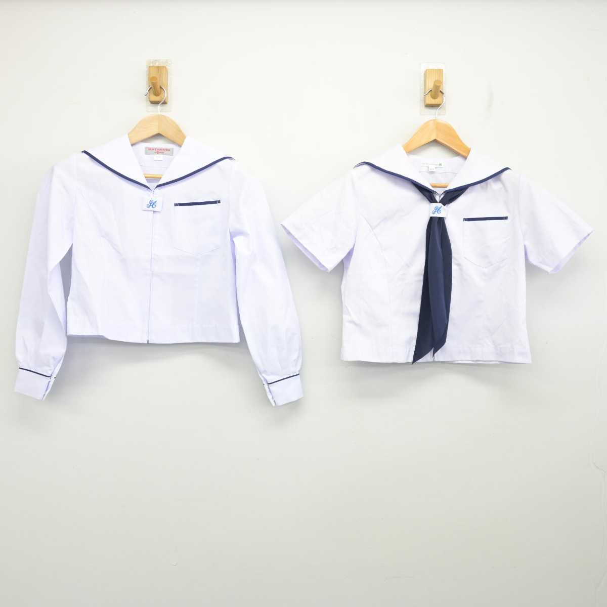 【中古】静岡県 浜松市立北星中学校 女子制服 3点 (セーラー服・セーラー服) sf083066