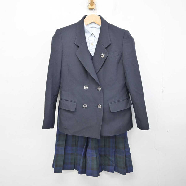 中古制服】千葉県 千葉敬愛高校 女子制服 4点（ブレザー・ニット