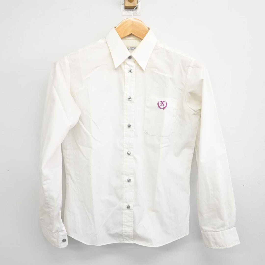 中古】愛媛県 新居浜工業高等専門学校 女子制服 3点 (ニット・シャツ