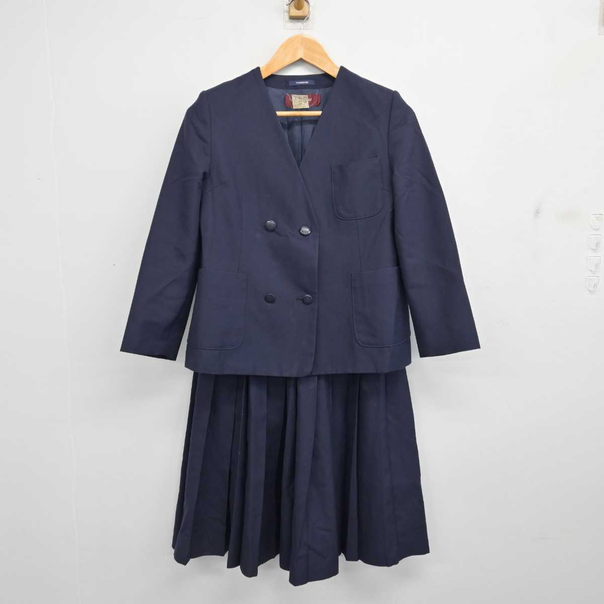 【中古】埼玉県 さいたま市立岸中学校 女子制服 2点 (ブレザー・スカート) sf083171