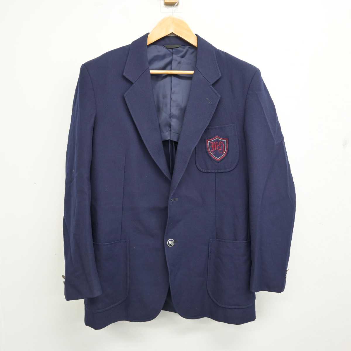 【中古】千葉県 千葉明徳高等学校/旧制服 男子制服 2点 (ブレザー・ズボン) sf083176