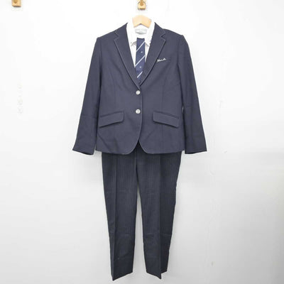 【中古】大阪府 汎愛高等学校 女子制服 4点 (ブレザー・シャツ・ズボン) sf083194