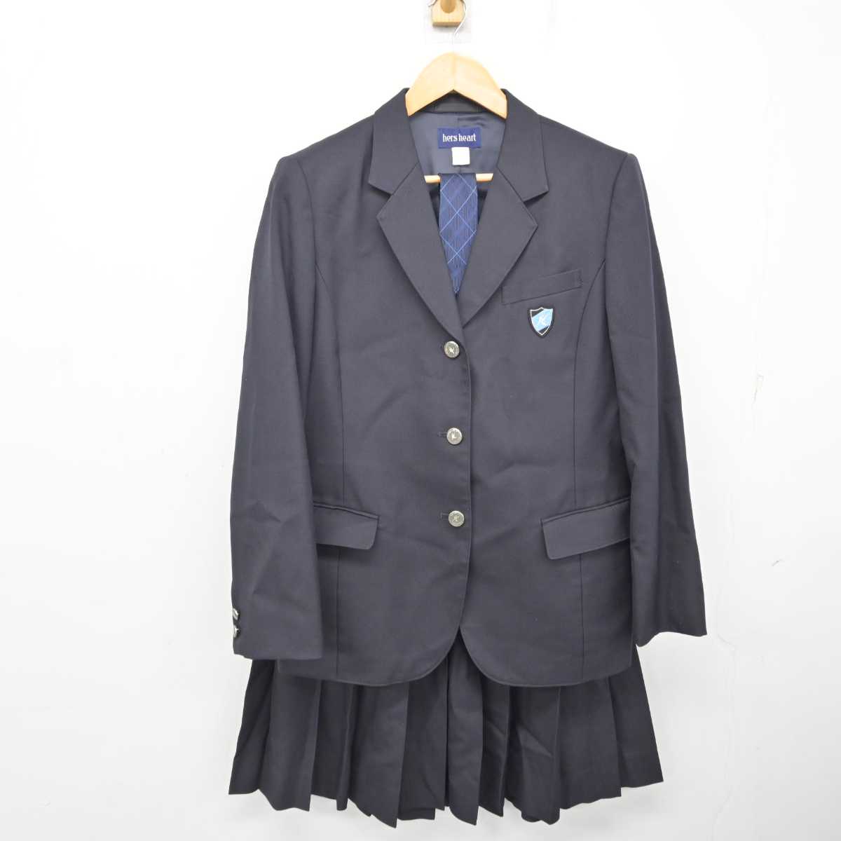 【中古】北海道 札幌清田高等学校 女子制服 4点 (ブレザー・スカート) sf083223