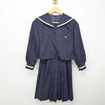 【中古】高知県 高知市立西部中学校 女子制服 2点 (セーラー服・スカート) sf083224