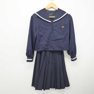 【中古】高知県 高知市立西部中学校 女子制服 2点 (セーラー服・スカート) sf083225