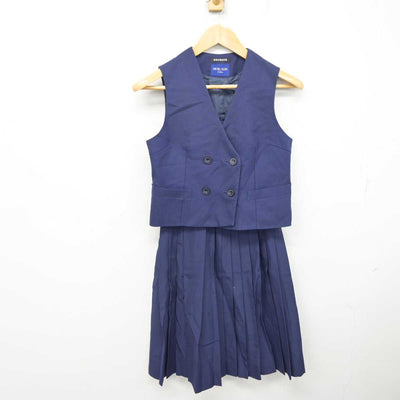 【中古】高知県 高知西高等学校 女子制服 2点 (ベスト・スカート) sf083239