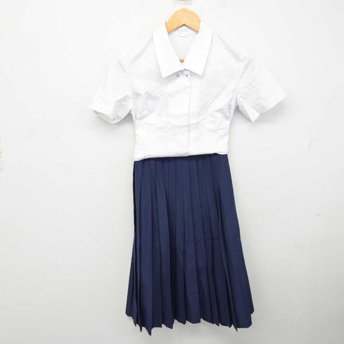 【中古】高知県 高知西高等学校 女子制服 2点 (シャツ・スカート) sf083240