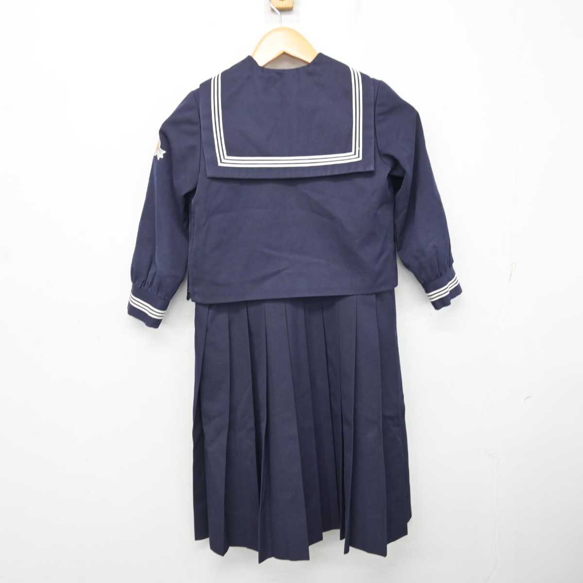 【中古】高知県 高知学園 高知小学校 女子制服 2点 (セーラー服・ジャンパースカート) sf083241