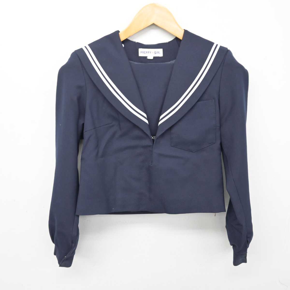 【中古】愛知県 知立中学校 女子制服 2点 (セーラー服・スカート) sf083247