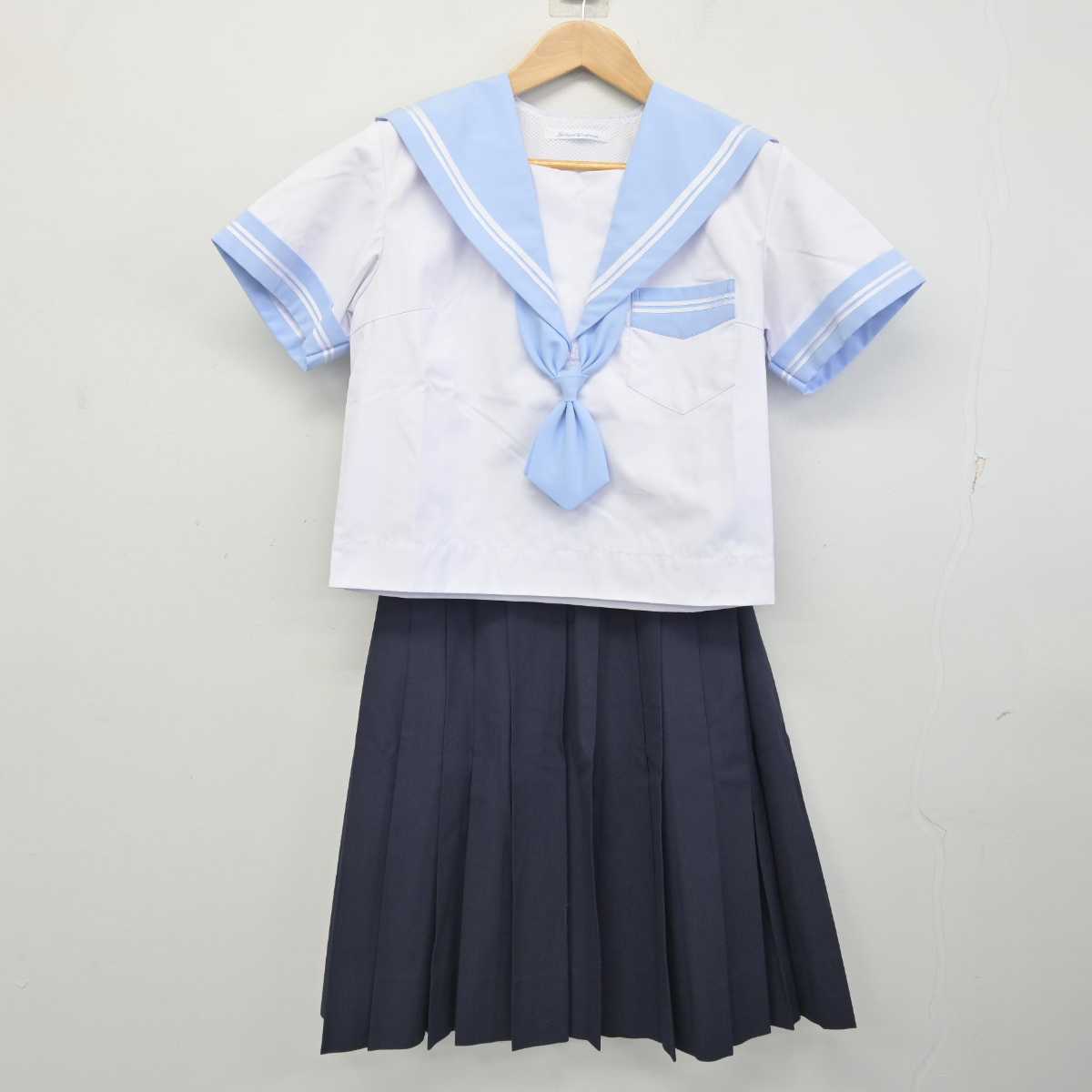 【中古】大阪府 上野芝中学校 女子制服 5点 (セーラー服・スカート) sf083328