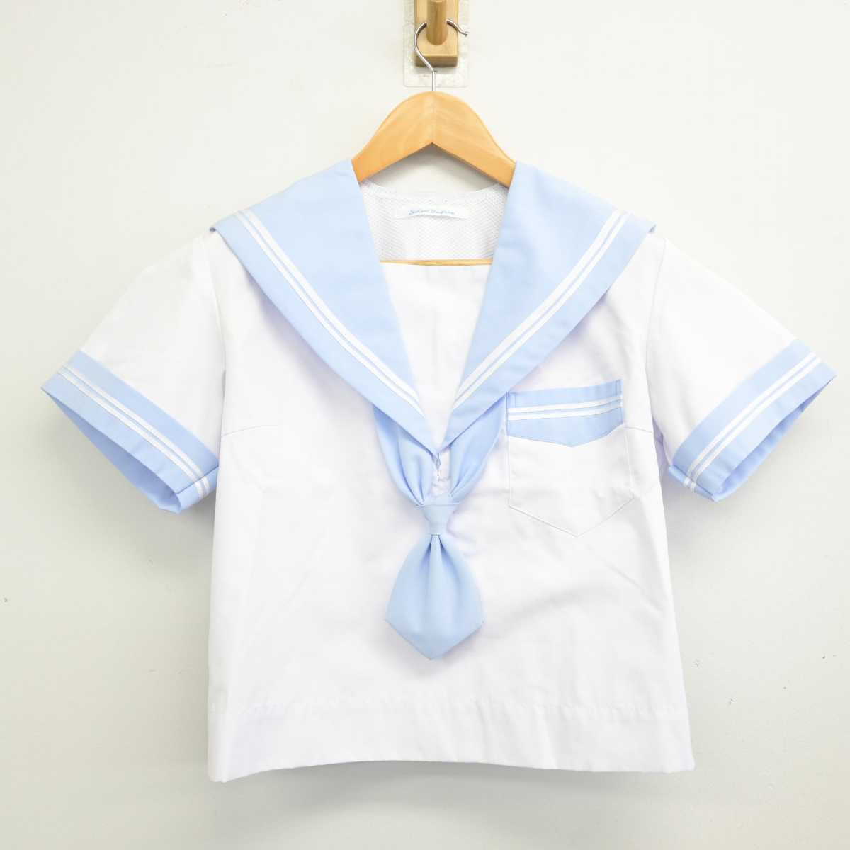 【中古】大阪府 上野芝中学校 女子制服 5点 (セーラー服・スカート) sf083328