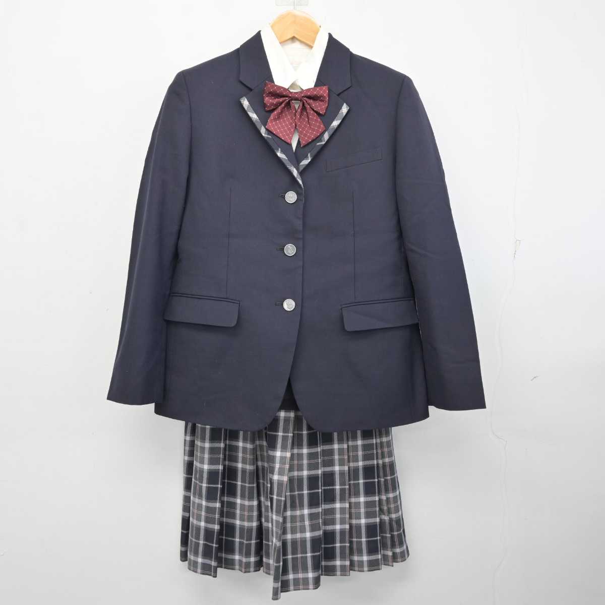 【中古】大阪府 堺西高等学校 女子制服 4点 (ブレザー・シャツ・スカート) sf083331