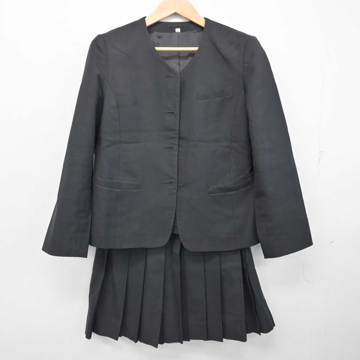 【中古】佐賀県 早稲田佐賀中学校・高等学校 女子制服 4点 (ブレザー・スカート) sf083337