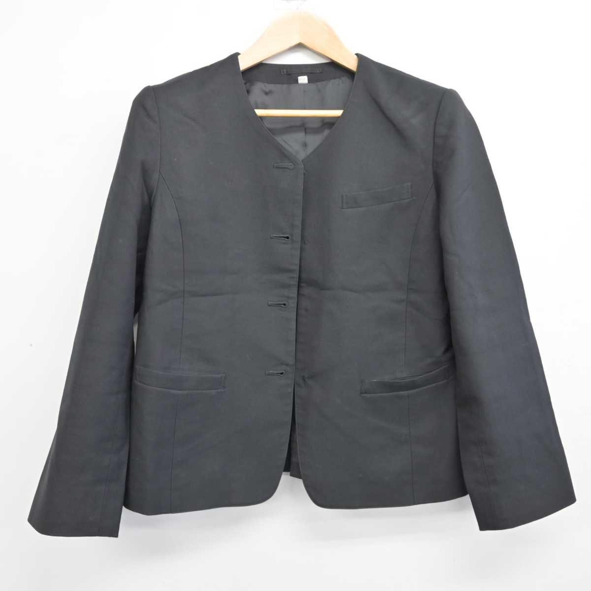 【中古】佐賀県 早稲田佐賀中学校・高等学校 女子制服 4点 (ブレザー・スカート) sf083337