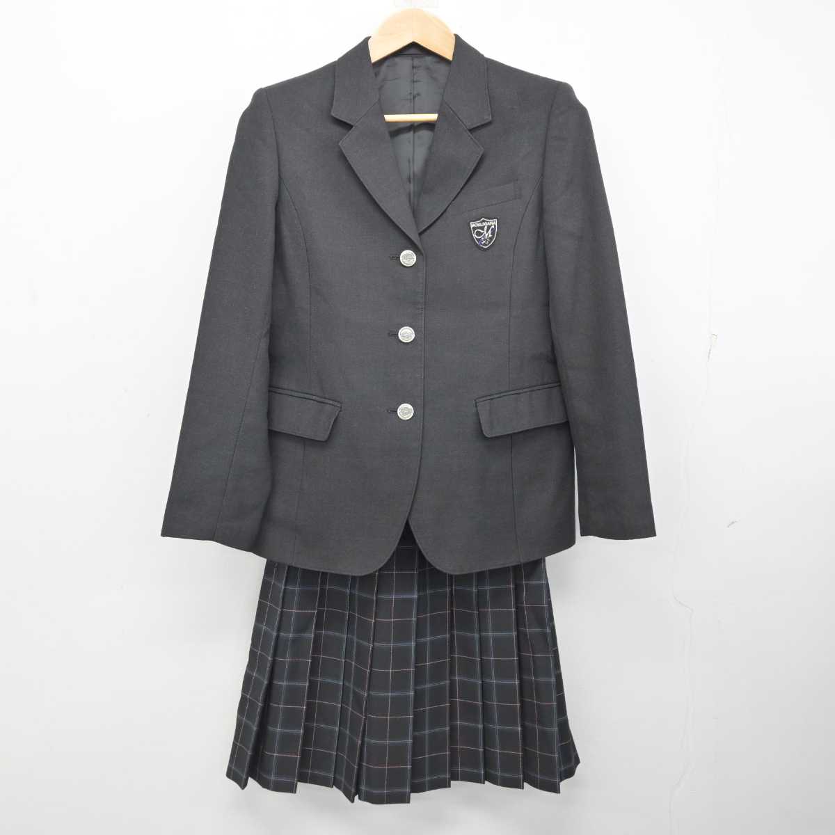 【中古】東京都 紅葉川高等学校 女子制服 3点 (ブレザー・スカート・スカート) sf083353
