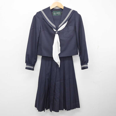 【中古】北海道 湯川中学校 女子制服 3点 (セーラー服・スカート) sf083358