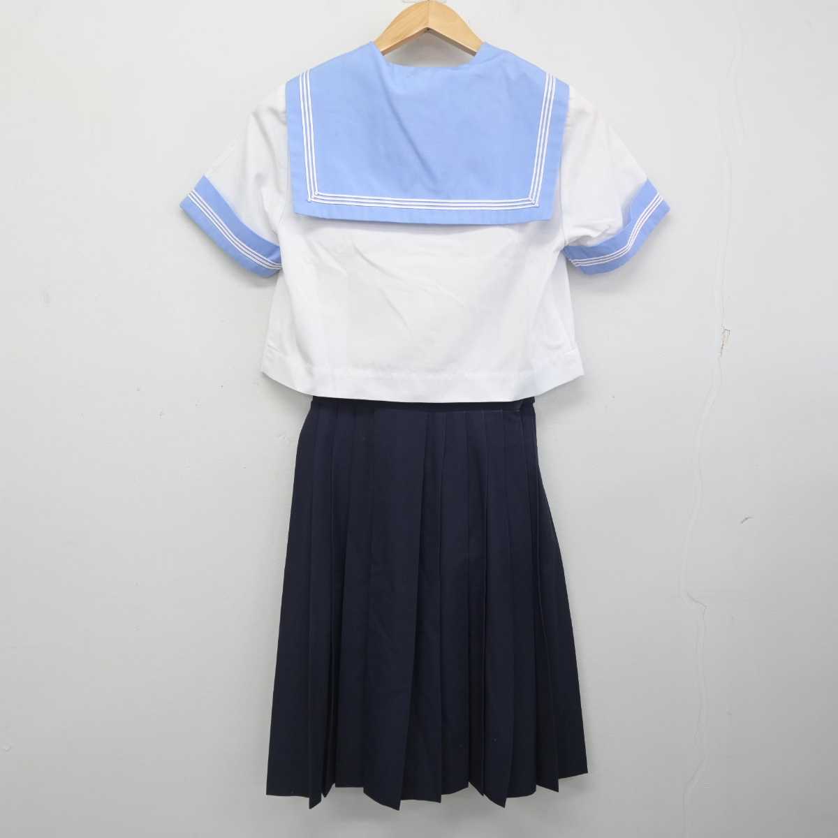 【中古】北海道 湯川中学校 女子制服 3点 (セーラー服・スカート) sf083359