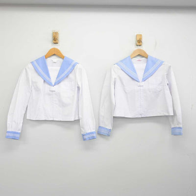 【中古】北海道 湯川中学校 女子制服 2点 (セーラー服・セーラー服) sf083360