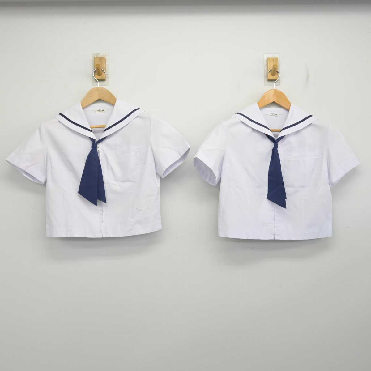 【中古】埼玉県 岸中学校 女子制服 5点 (セーラー服・スカート) sf083366