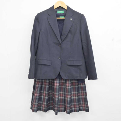 【中古】大阪府 大阪学園大阪高等学校 女子制服 4点 (ブレザー・ニット・スカート) sf083388