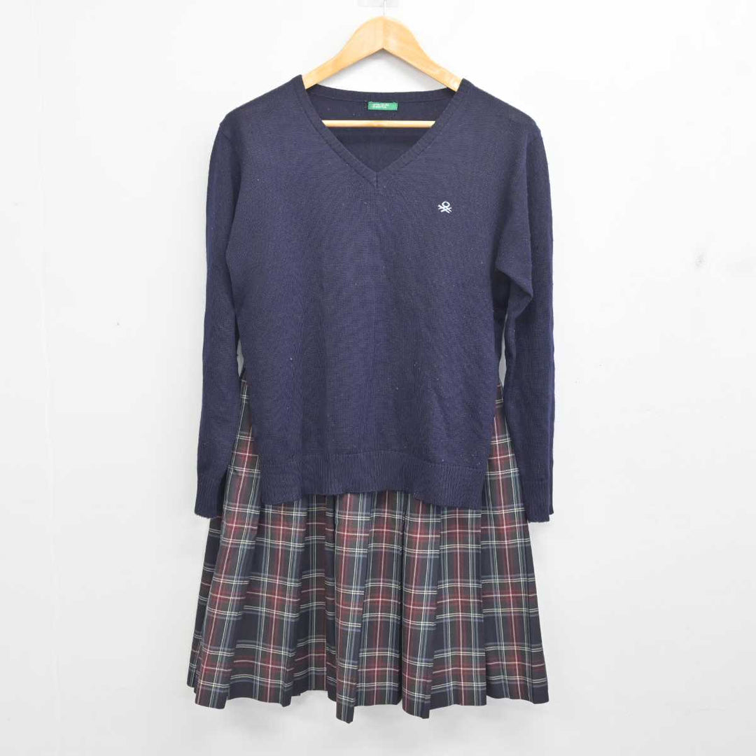 大阪高等学校　制服　女子　スカート 中古】大阪府 大阪学園大阪高等学校 女子制服 4点 (ブレザー