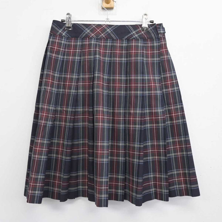 大阪高等学校　制服　女子　スカート 中古制服】大阪府 大阪高等学校 女子制服 4点（ブレザー・シャツ