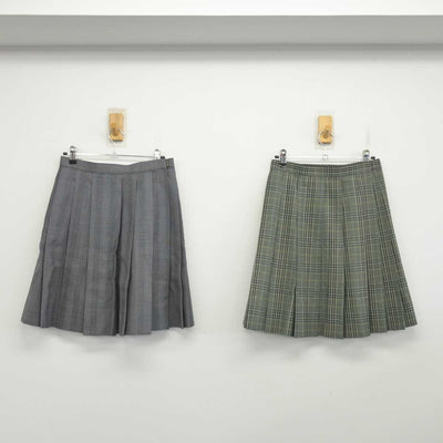 【中古】神奈川県 慶応義塾湘南藤沢高等部 女子制服 2点 (スカート・スカート) sf083405