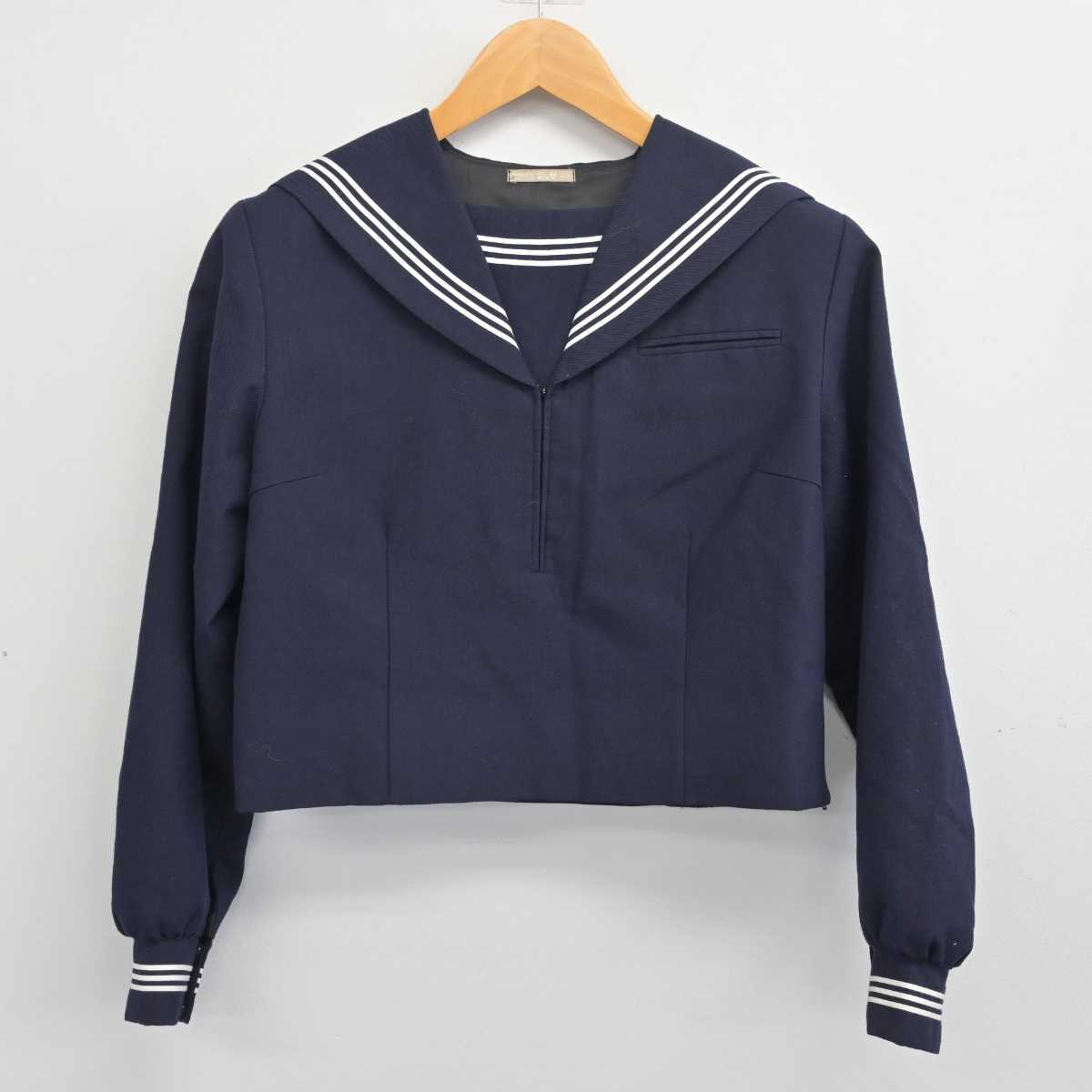 【中古】静岡県 御殿場中学校 女子制服 2点 (セーラー服・スカート) sf083410