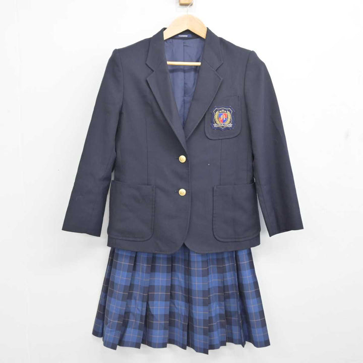 【中古】神奈川県 横浜市立新田中学校 女子制服 2点 (ブレザー・スカート) sf083419