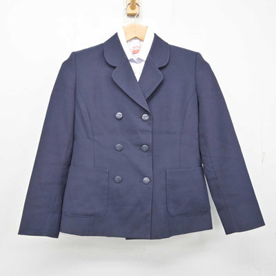 【中古】広島県 呉市立昭和中学校 女子制服 2点 (ブレザー・シャツ) sf083451