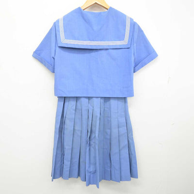 【中古】福岡県 朝倉高等学校 女子制服 2点 (セーラー服・スカート) sf083461