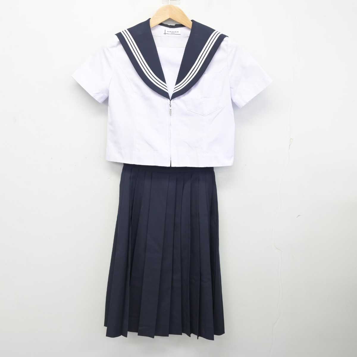 【中古】愛知県 猪高中学校 女子制服 2点 (セーラー服・スカート) sf083465