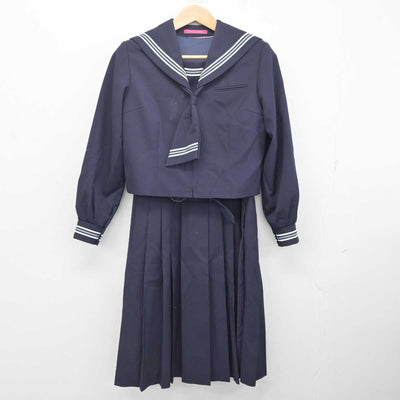 【中古】埼玉県 春日部南中学校 女子制服 3点 (セーラー服・ジャンパースカート) sf083477