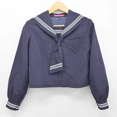 【中古】埼玉県 春日部南中学校 女子制服 3点 (セーラー服・ジャンパースカート) sf083477