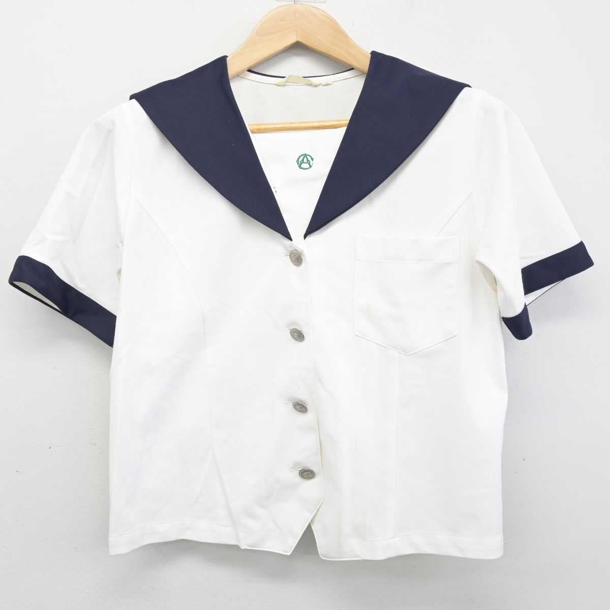 【中古】愛知県 名古屋商業高等学校 女子制服 2点 (ニット・セーラー服) sf083484