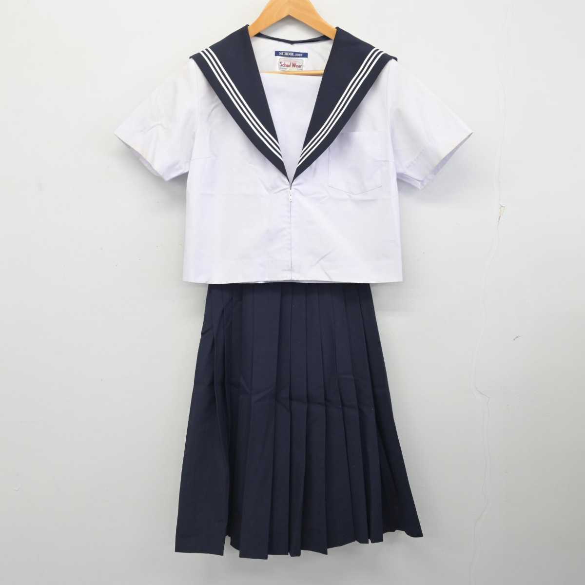 【中古】愛知県 応時中学校 女子制服 3点 (セーラー服・スカート) sf083486