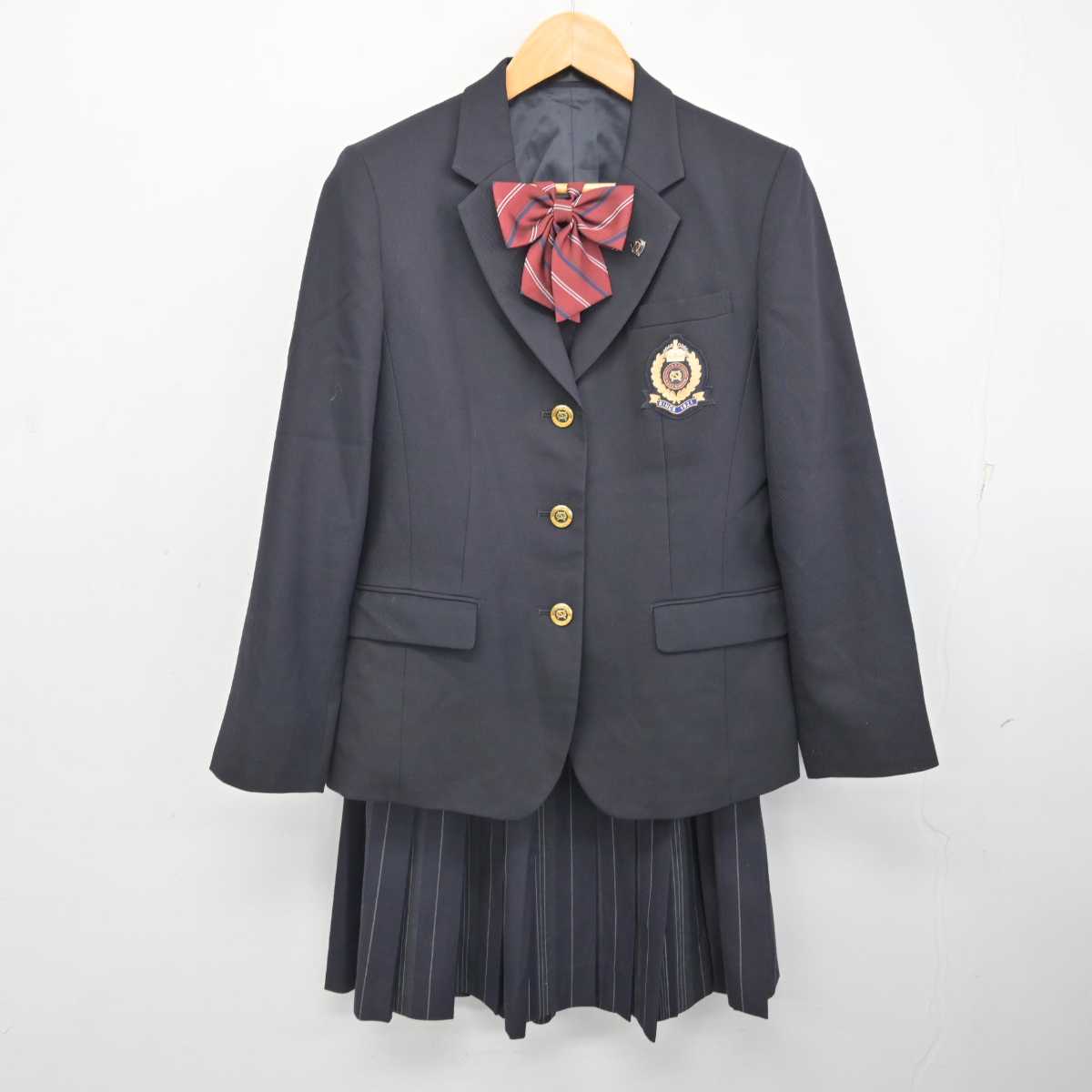 【中古】大阪府 大阪体育大学浪商高等学校 女子制服 6点 (ブレザー・スカート) sf083527